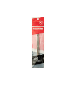 Нож с сегментированным лезвием 9 мм (корпус металлический, с клипсой) Rexant 12-4906