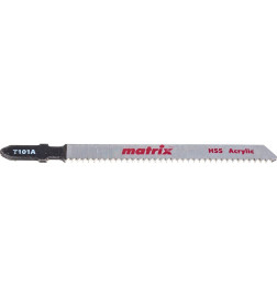 Полотно для лобзика по пластику 72x2 мм T101A HSS (3 шт.) Matrix 78232