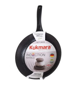 Сковорода Kukmara (24/6см) смти240а "Marble induction" (темн. мрамор)