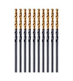 Сверло по металлу  2 мм HSS-Tin Golden Tip (10 шт.) Denzel 717203