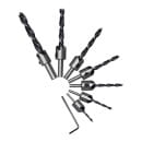 Набор сверл дереву с зенкером 3-10мм (7 шт.) VERTEXTOOLS (0987-3-10) 