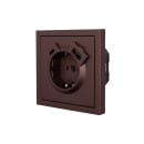 Розетка 1-я с з/к TC + USB разъем шоколад Lezard ZIMA 704-7388-181TC (704-7388-181TC) 