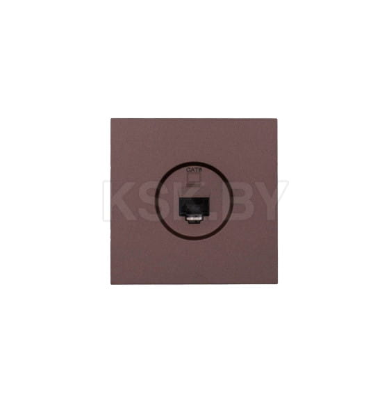 Розетка компьютерная 1-я шоколад Lezard ZIMA 704-7388-140 (704-7388-140) 