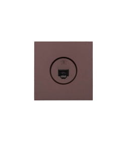 Розетка телефонная евро шоколад Lezard ZIMA 704-7388-137