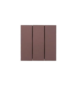 Выключатель 3-кл. шоколад безвинтовой зажим/клемма Lezard ZIMA 704-7388-109QC