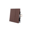 Выключатель 3-кл. шоколад безвинтовой зажим/клемма Lezard ZIMA 704-7388-109QC (704-7388-109QC) 