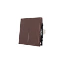 Кнопка звонка с подсветкой шоколад безвинтовой зажим/клемма Lezard ZIMA 704-7388-108QC (704-7388-108QC) 