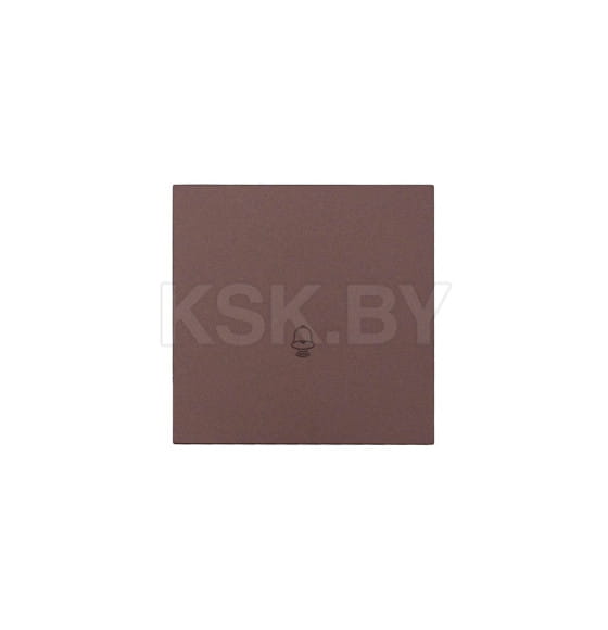 Кнопка звонка шоколад безвинтовой зажим/клемма Lezard ZIMA 704-7388-103QC (704-7388-103QC) 