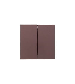 Выключатель 2-кл. шоколад безвинтовой зажим/клемма Lezard ZIMA 704-7388-101QC