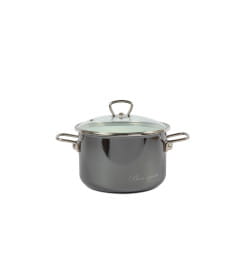 Кастрюля "Bon appetit" мокрый асфальт 5,5 л (форма цилиндр) Vitross 8SD225S