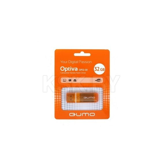 Флеш-накопитель 32GB USB 2.0 Optiva 01 Orange (оранжевый) QUMO QM32GUD-OP1-orange Q18079 (Q18079) 