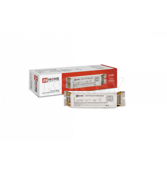 ЭПРА для люминесцентных ламп ETL-236-А2 2х36Вт Т8/G13 IN HOME 4690612032870 (4690612032870) 