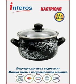 Кастрюля "Метелица" 3,1 л INTEROS 16658