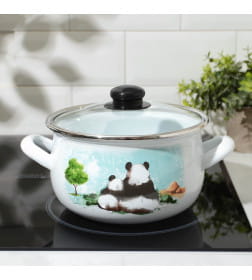 Кастрюля "Панды" 3,1 л INTEROS 4193