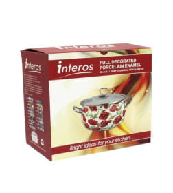 Кастрюля глубокая "Белая Роза" 3,1 л INTEROS 2362