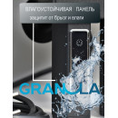 Полотенцесушитель GRANULA электрический Квадро Сплит 50х60 (3+3) терморегулятор с таймером черный мат