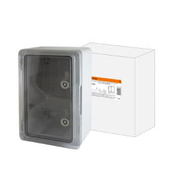 Бокс пластиковый навесной ЩМП-0-8, прозрачная крышка ABS, IP65, -45 до +75 С (700x500x250 мм) TDM SQ0933-0208