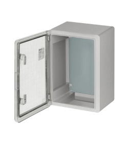 Бокс пластиковый навесной ЩМП-0-4, прозрачная крышка, ABS, IP65, от -45 до +75 °С (400x300x210 мм) TDM SQ0933-0223