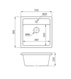 Мойка кухонная БелЭворс RIO белый в компл. с сифоном