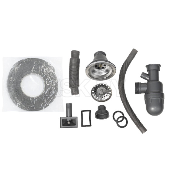 Мойка из нержавеющей стали  AKS декор 580*480 0.8 мм. (10993) 