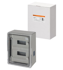 Бокс ЩРН-П-24 модуля, прозрачная крышка, ABS, IP65, от -45 до +75 °С, навесной, (300х400х170 мм) TDM SQ0933-0216