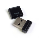 Флеш-накопитель 64GB USB 2.0 Nano Black (черный) QUMO QM64GUD-NANO-B Q20101 (Q20101) 