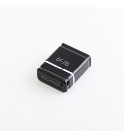 Флеш-накопитель 64GB USB 2.0 Nano Black (черный) QUMO QM64GUD-NANO-B Q20101