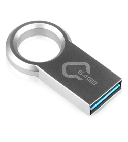 Накопитель 64GB Ring USB 3.0 (металлик) QUMO QM64GUD3-Ring Q23864