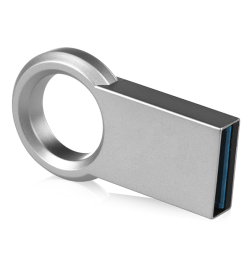 Накопитель 64GB Ring USB 3.0 (металлик) QUMO QM64GUD3-Ring Q23864