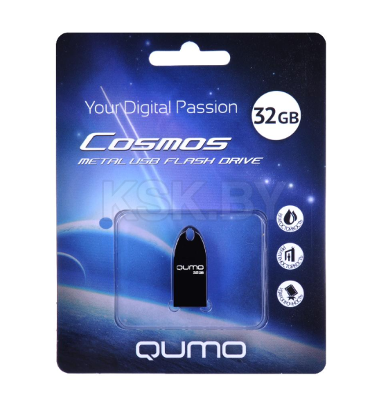 Флеш-накопитель 32GB Cosmos Dark 2.0 UD QUMO QM32GUD-Cos-d Q19582 (Q19582) 