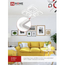 Светильник светодиодный ELEGANT ARIS-W-BG 120Вт 230В 3000-6500K 8400Лм 590х590х115 мм ПУ белый IN HOME 4690612043272 (4690612043272) 
