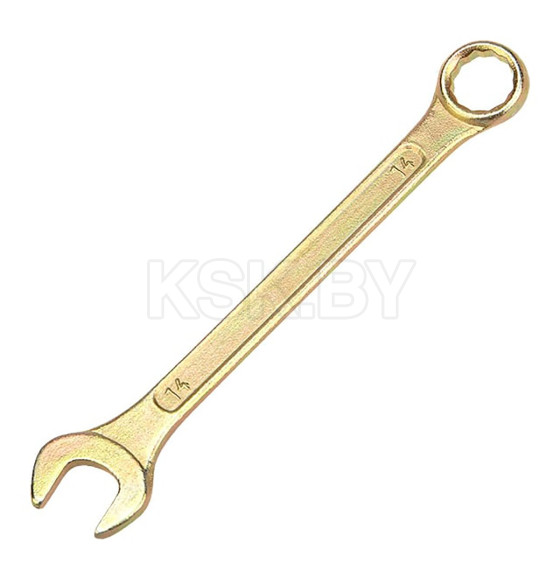 Ключ комбинированный 14 мм желтый цинк REXANT 12-5809-2 (12-5809-2) 