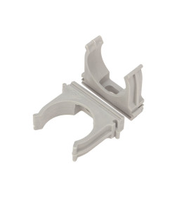 Крепеж-клипса для трубы ø 32 мм серая (упак. 10 шт.) REXANT 28-0132-4