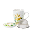 Кружка фарфоровая 350 с крышкой и ситом BB102388 (BB102388) 