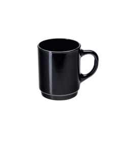 Кружка стеклокерамическая "Empilable Black" 280 мл/9 см V9400