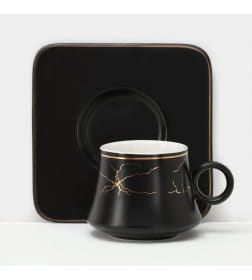 Набор чашек 100 мл с блюдцами керамический "Мейси" (12 предметов) 27505837