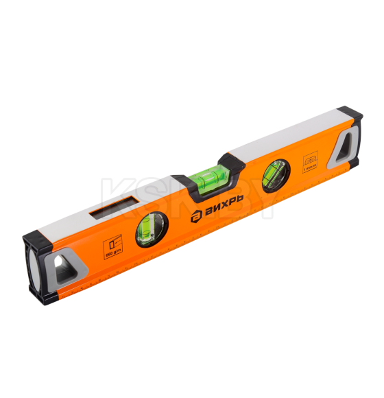 Уровень  400 мм алюминиевый "Усиленный", 3 глазка (1 зеркальный) Вихрь 73/11/4/9 (73/11/4/9) 