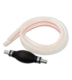 Насос для перекачки топлива ручной (груша резиновая) 8мм со шлангом 2х1м, "H-D