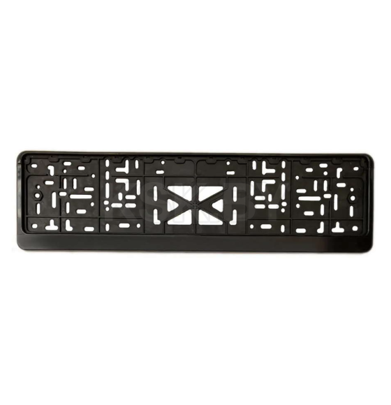 Рамка номерного знака 3х составная (черная) (R-30) 