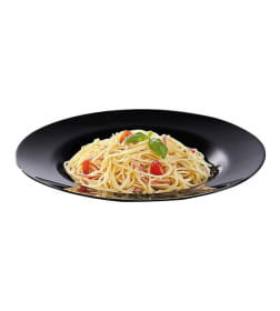 Тарелка стеклокерамическая "Pasta Black" 28,5 см M0064