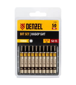 Бита TORX 8х50 мм S2 (10 шт.) Denzel 11666