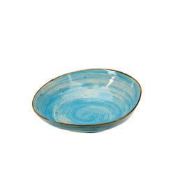 Тарелка глубокая керамическая "Хорека Аквамарин" 19х18 см BB102375