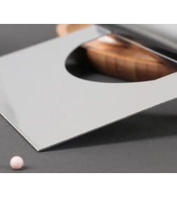 Шпатель кондитерский, 15×12 см, прямой край, серебристый 1822550