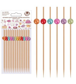 Шпажки для канапе "Яркие бусинки" (24 шт) VL80-590