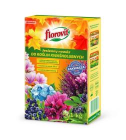 Удобрение Флоровит для голубики и других кислотолюбивых растений осенний, гран 1кг, коробка