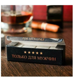 Камни для виски Whiskey stones, (4 шт) натуральный стеатит