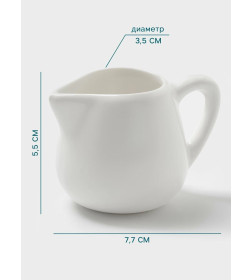 Молочник 110 мл, фарфор, белый Hanna Knövell