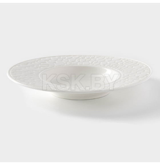 Тарелка для пасты Rodos, 250 мл, d=25.4 см, фарфор, белая Magistro (10066638) 