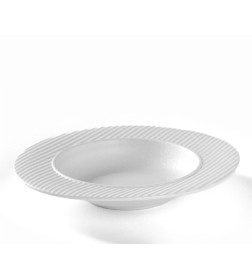 Тарелка для пасты Line, 250 мл, d=21.2 см, фарфор, белая Magistro