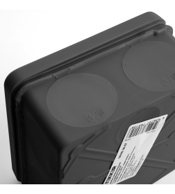 Коробка разветвительная для открытой установки 80*80*40мм IP67 черная Stekker